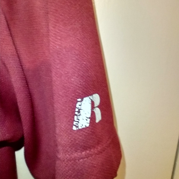 Russell Arkansas Razorbacks Short Sleeve Polo Shirt Men's sz Large. - Picture 6 of 7